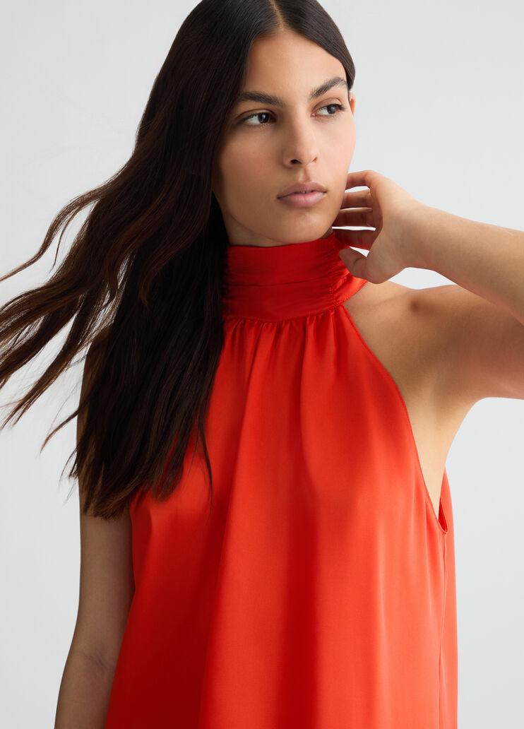 Satin top orange Liu Jo - large image number 2 Satin top orange Liu Jo - large image number 2
