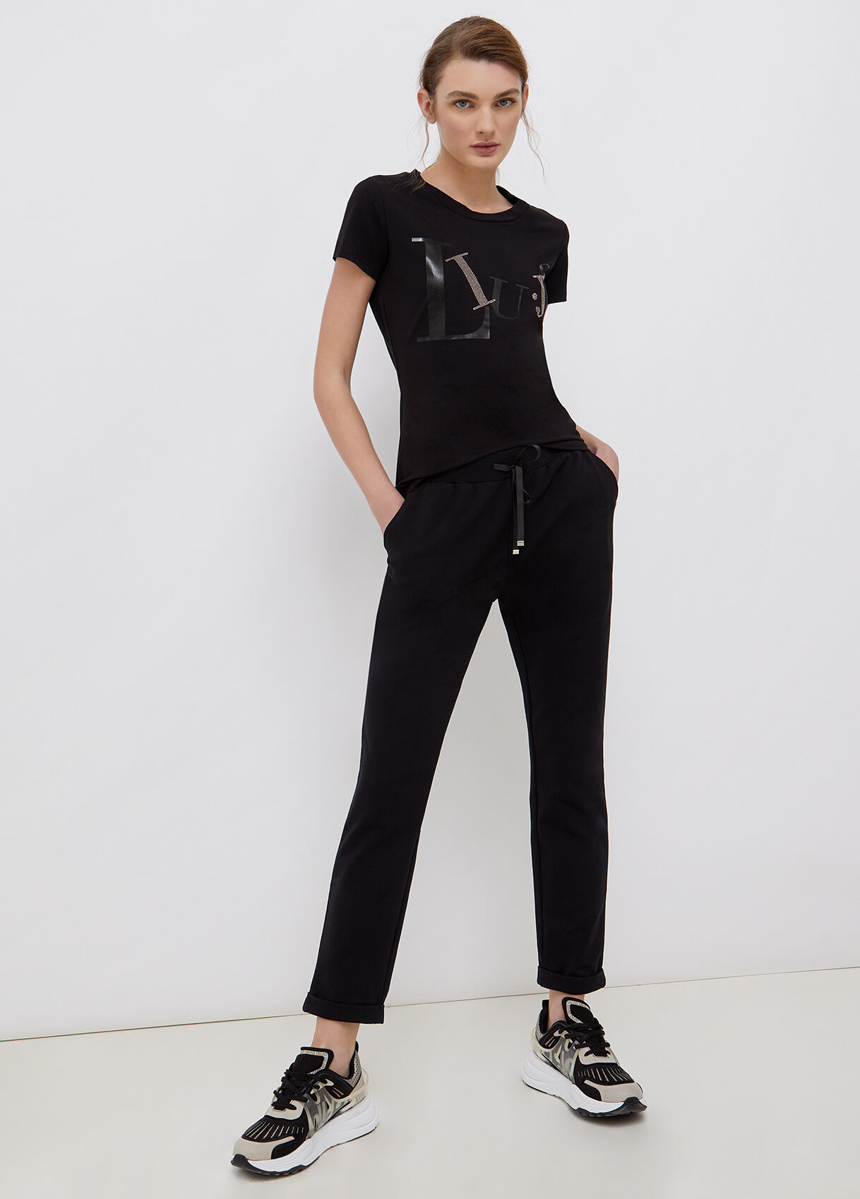 Pantalone con strass