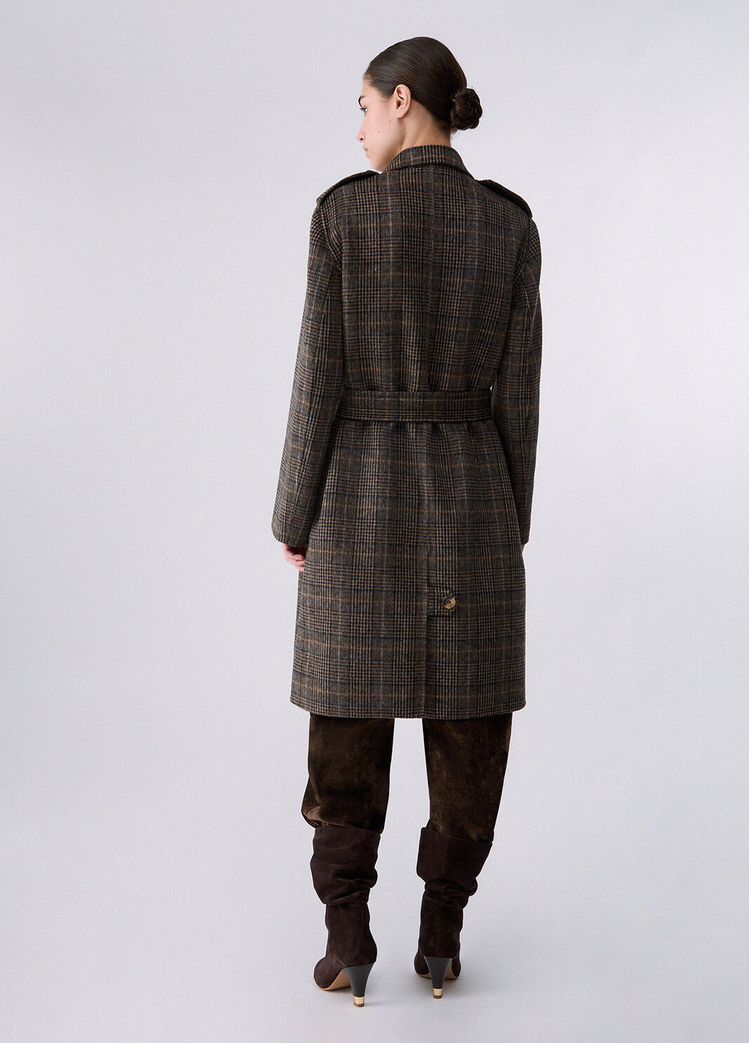Long wool coat check Liu Jo - large image number 1