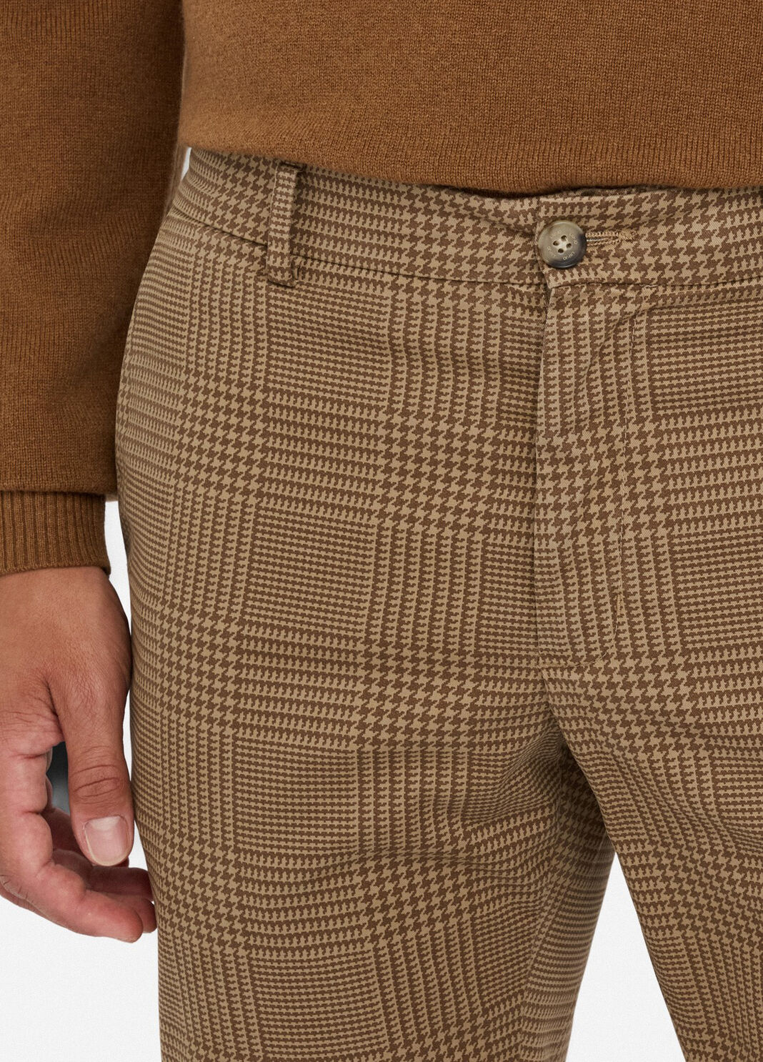 Glen plaid trousers beige Liu Jo - large image number 2