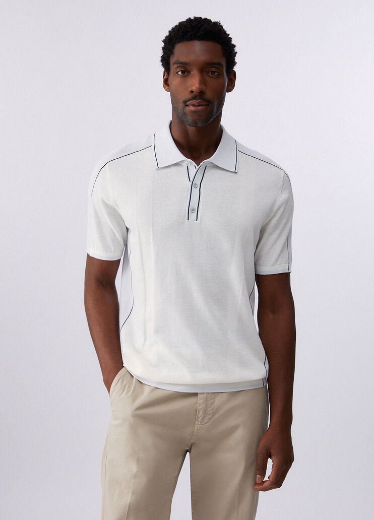 Poloshirt aus Strick Wei&szlig; Liu Jo - medium