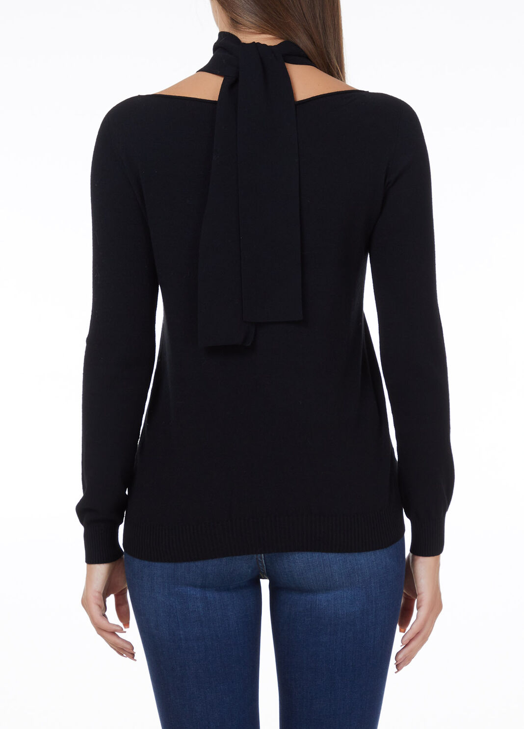 Turtleneck with foulard bow Black Liu Jo - large image number 1