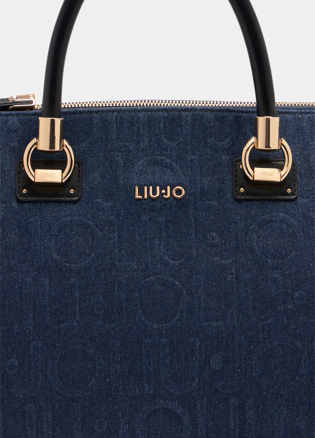 Medium denim tote bag blue Liu Jo - large image number 4