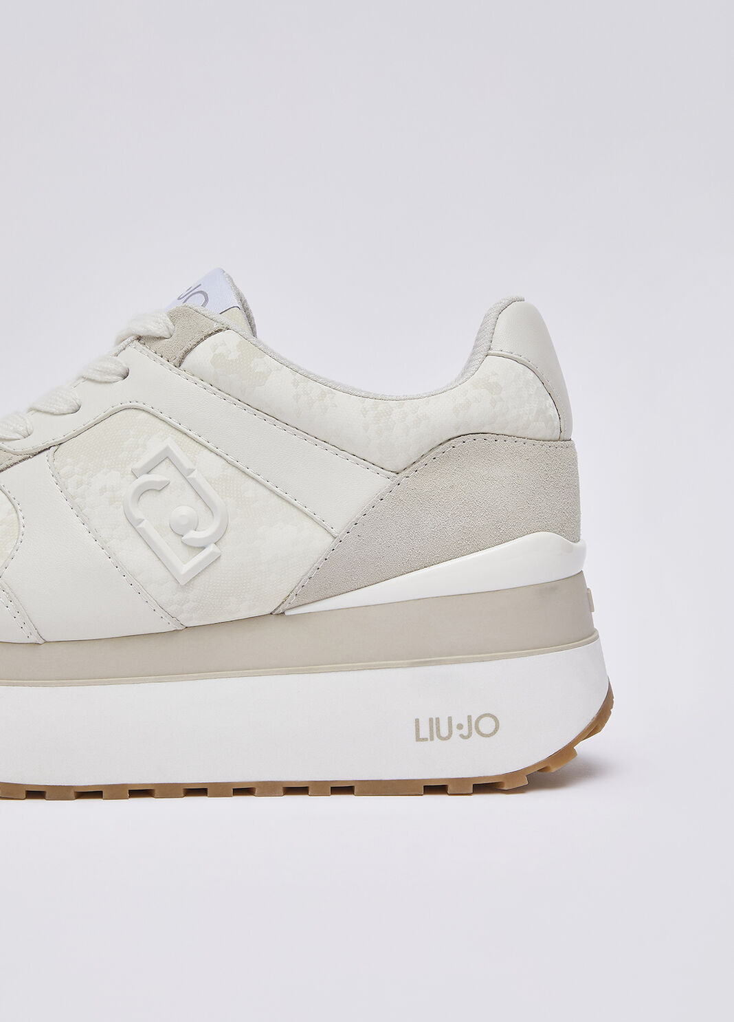 Sneakers super platform effet python blanc lait Liu Jo - large image number 4