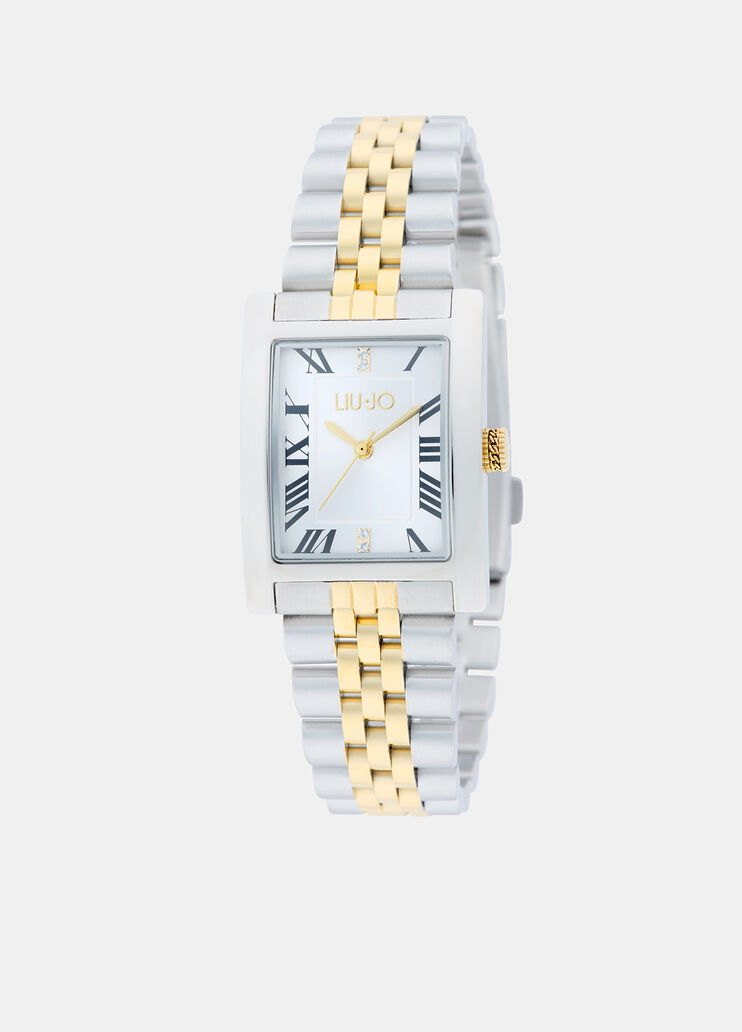 Montre en acier argent et or Liu Jo - medium