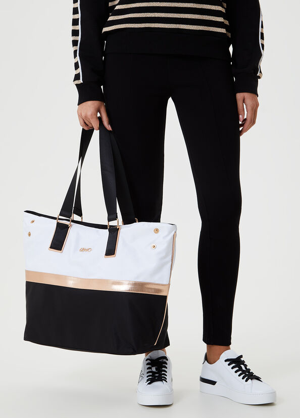 Shopping bag with logo White Liu Jo - large image number 1