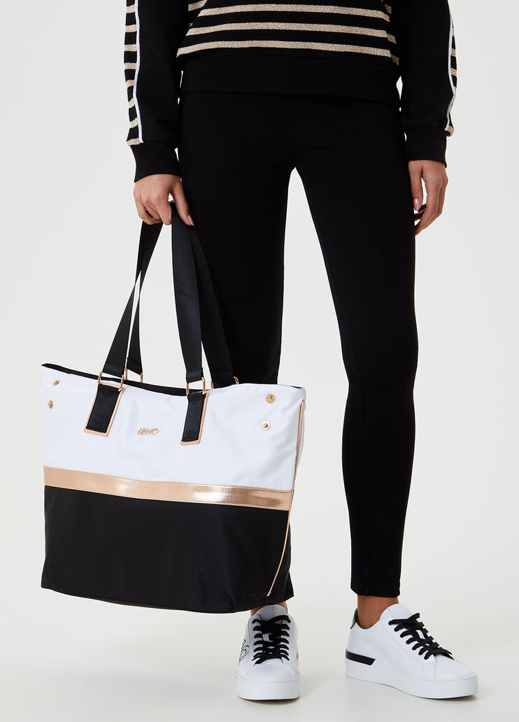 Shopping bag with logo White Liu Jo - large image number 1 Shopping bag with logo White Liu Jo - large image number 1