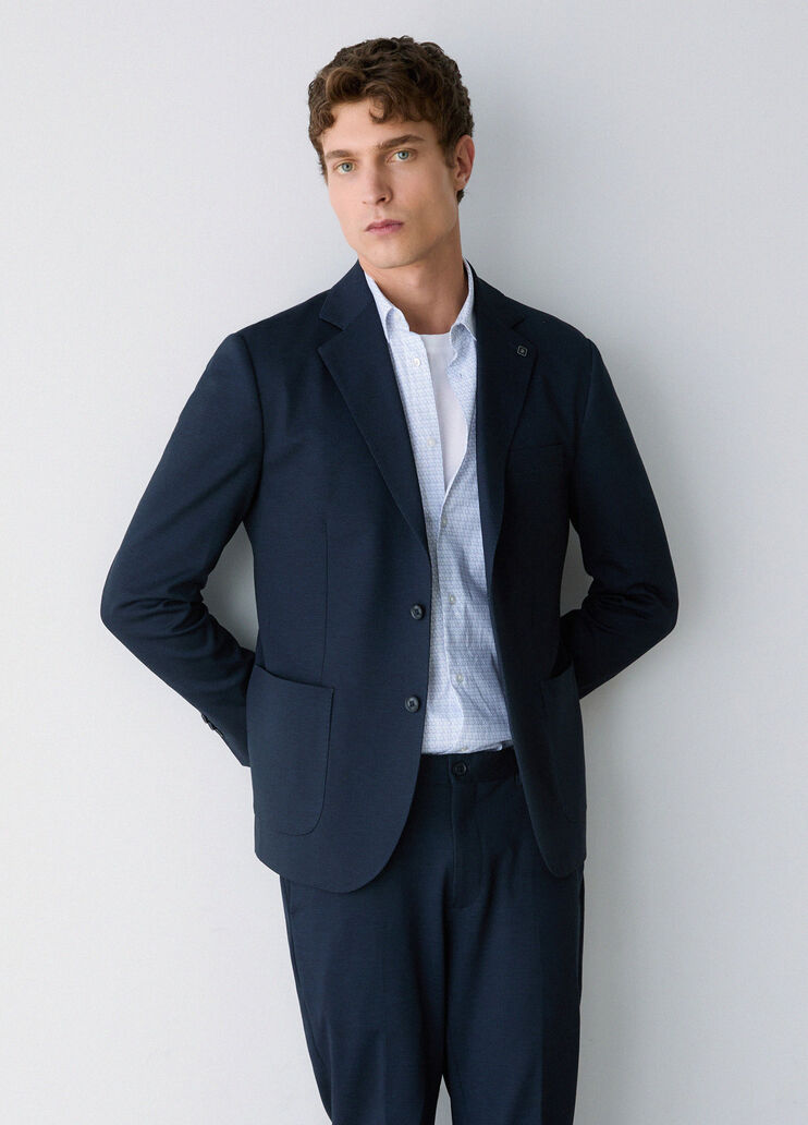 Veste &eacute;l&eacute;gante avec poches bleu marine Liu Jo - medium