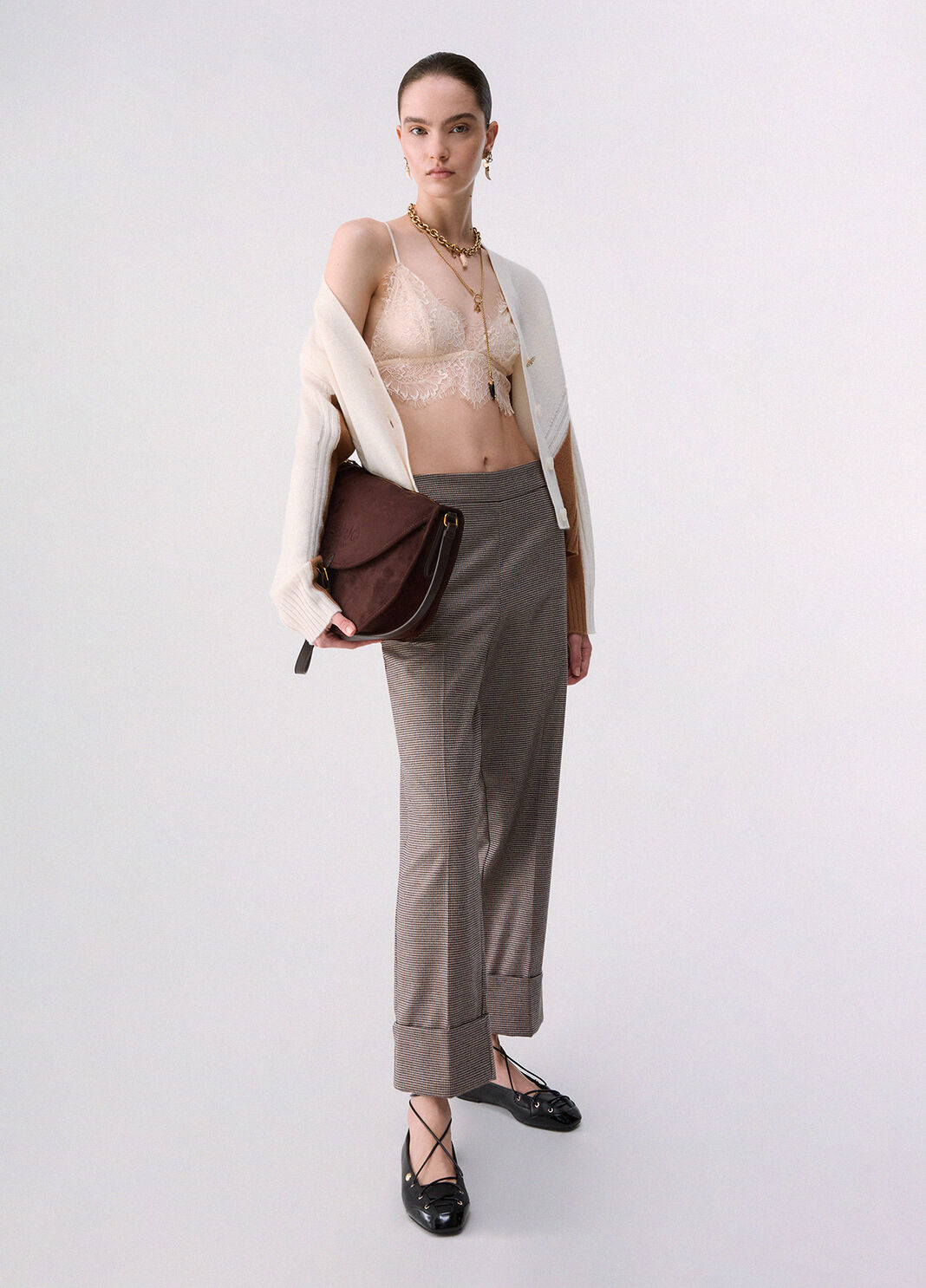 Colorblock-Wollcardigan Wei&szlig; Liu Jo - large image number 5