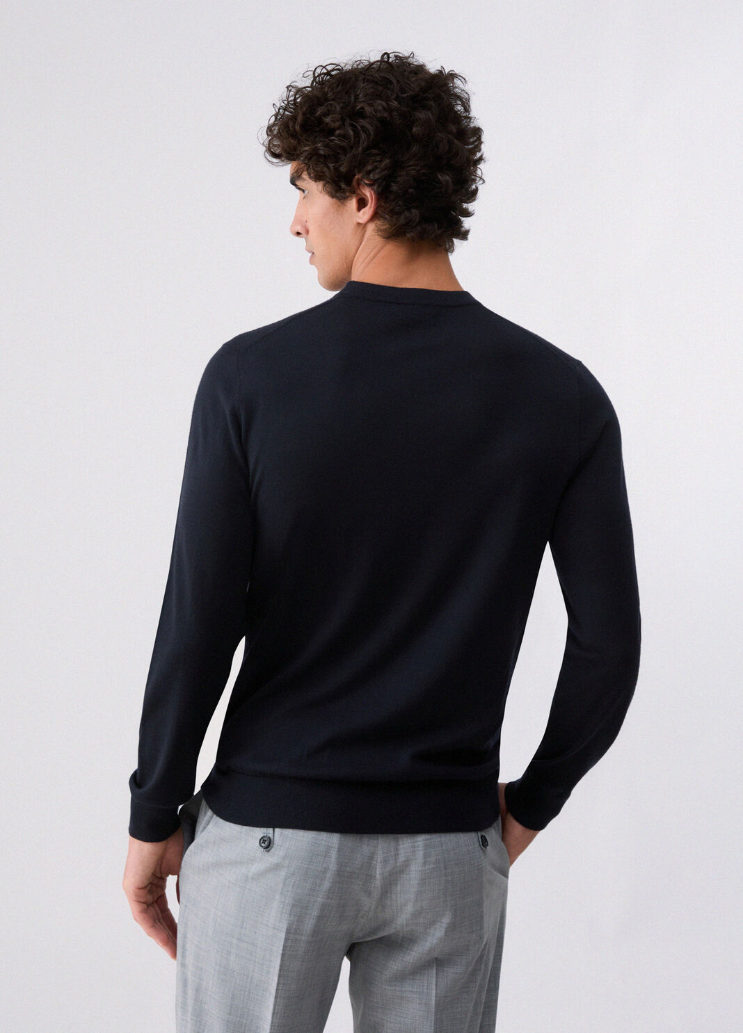 Strick aus Wolle merino Dunkelblau Liu Jo - large image number 1