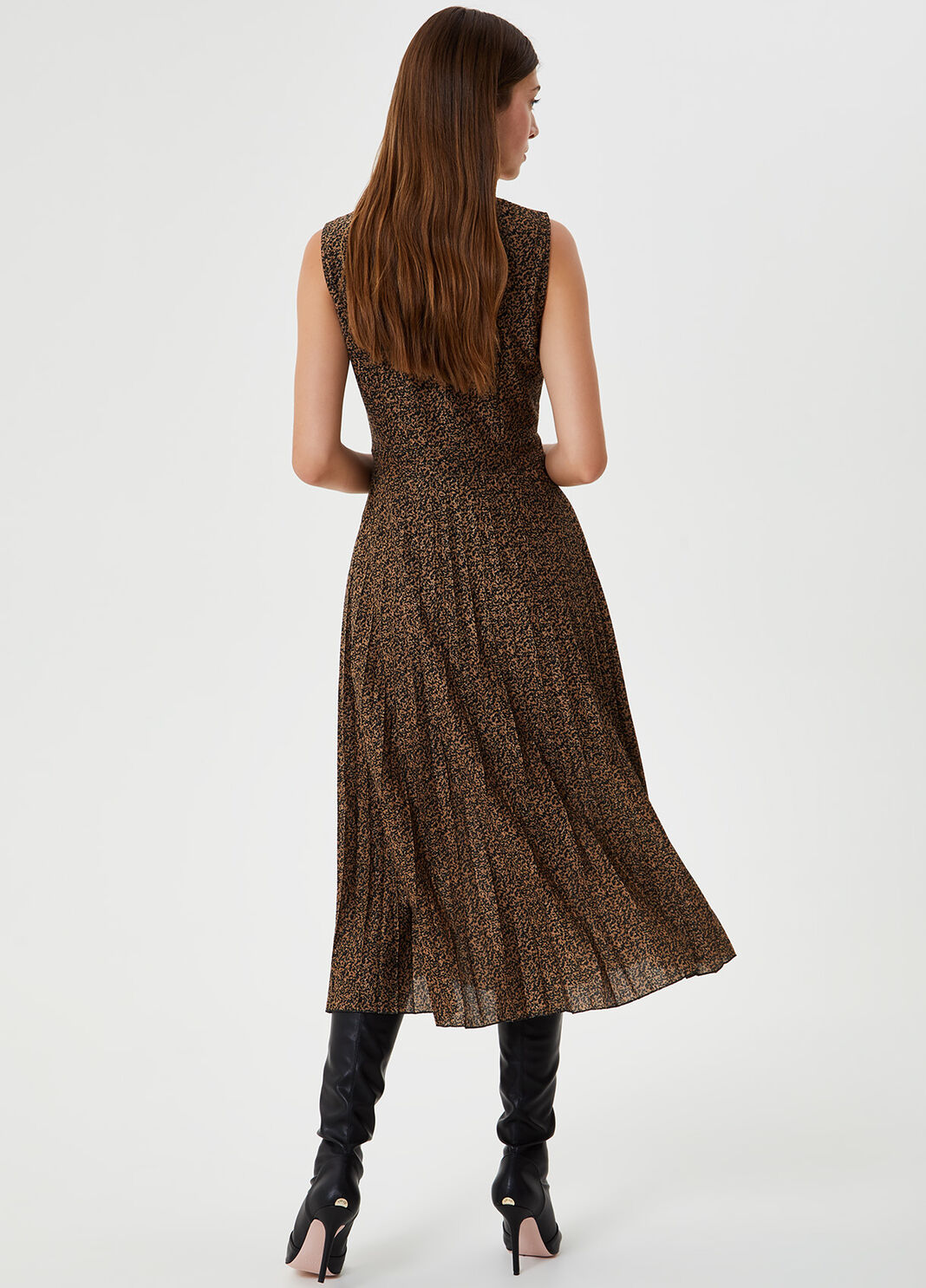 Midi dress with print Brown Liu Jo - large image number 1