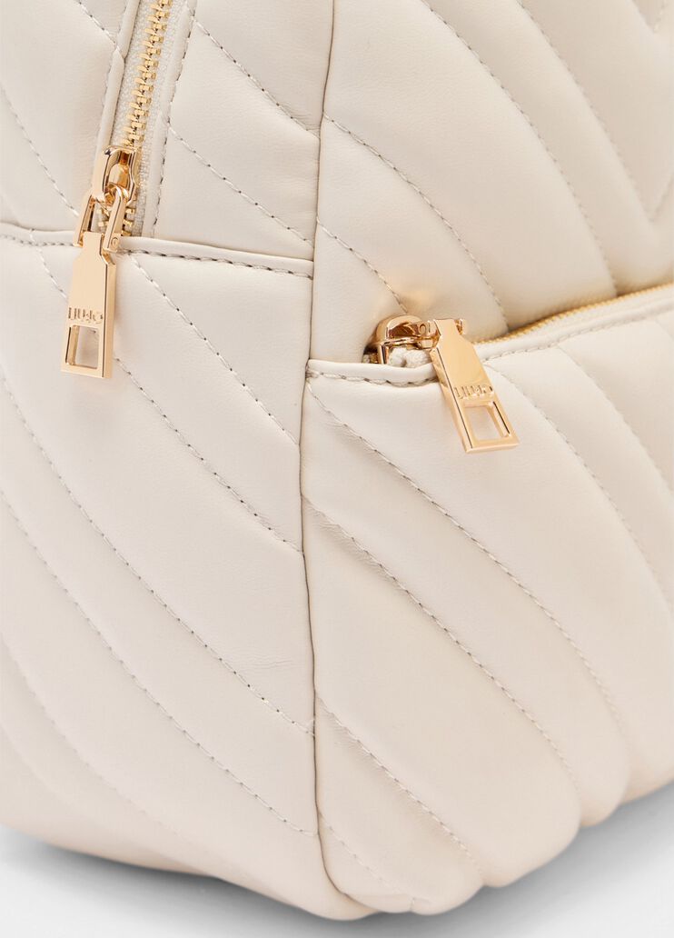 Quilted backpack white Liu Jo - medium Quilted backpack white Liu Jo - medium