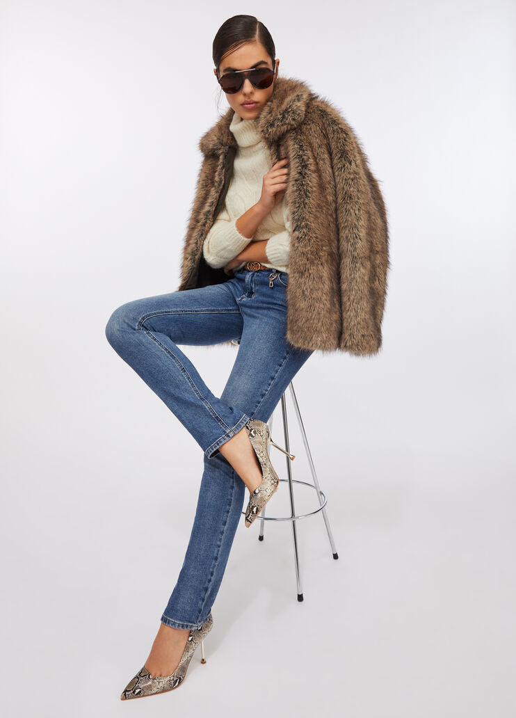 Jean slim bottom up denim bleu foncé Liu Jo - large image number 4