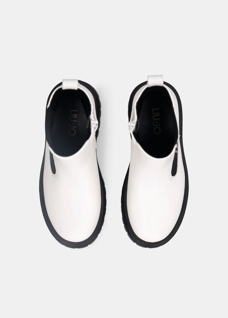 Ankle boots with glittery maxi-logo milk Liu Jo - large image number 3