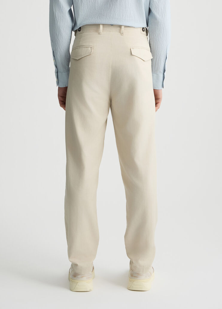 Linen-blend jacquard trousers light grey Liu Jo - large image number 1 Linen-blend jacquard trousers light grey Liu Jo - large image number 1