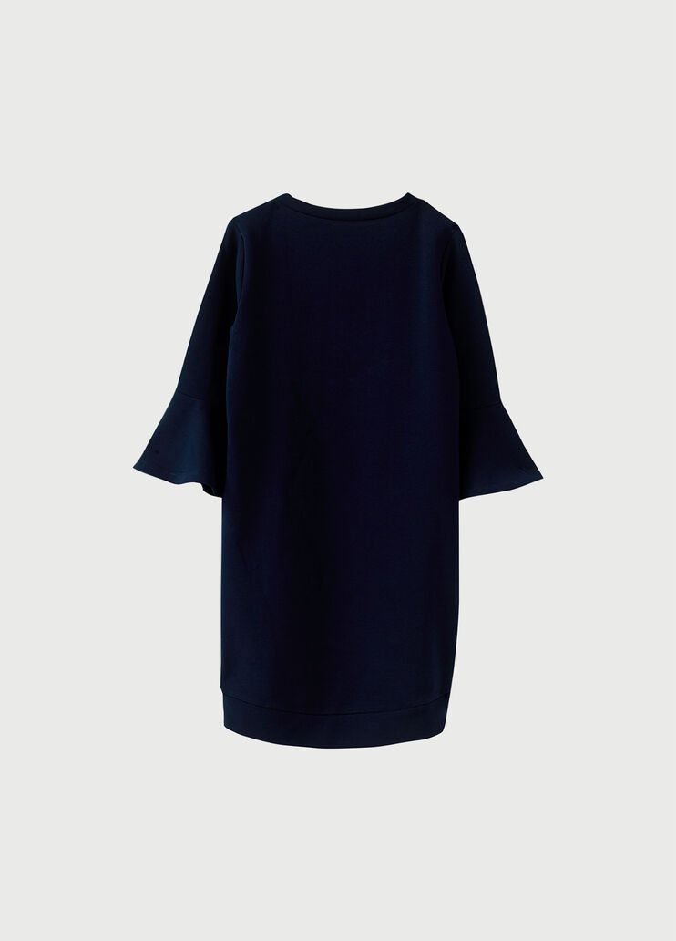 Plush dress with logo Dark Blue Liu Jo - large image number 1