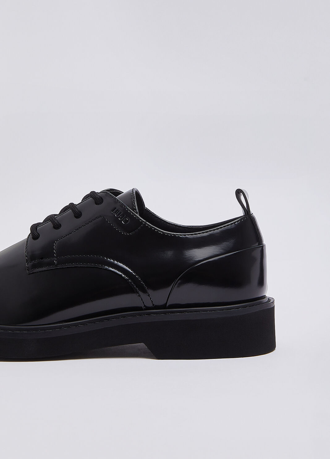 Glossy lace-up shoes black Liu Jo - large image number 4