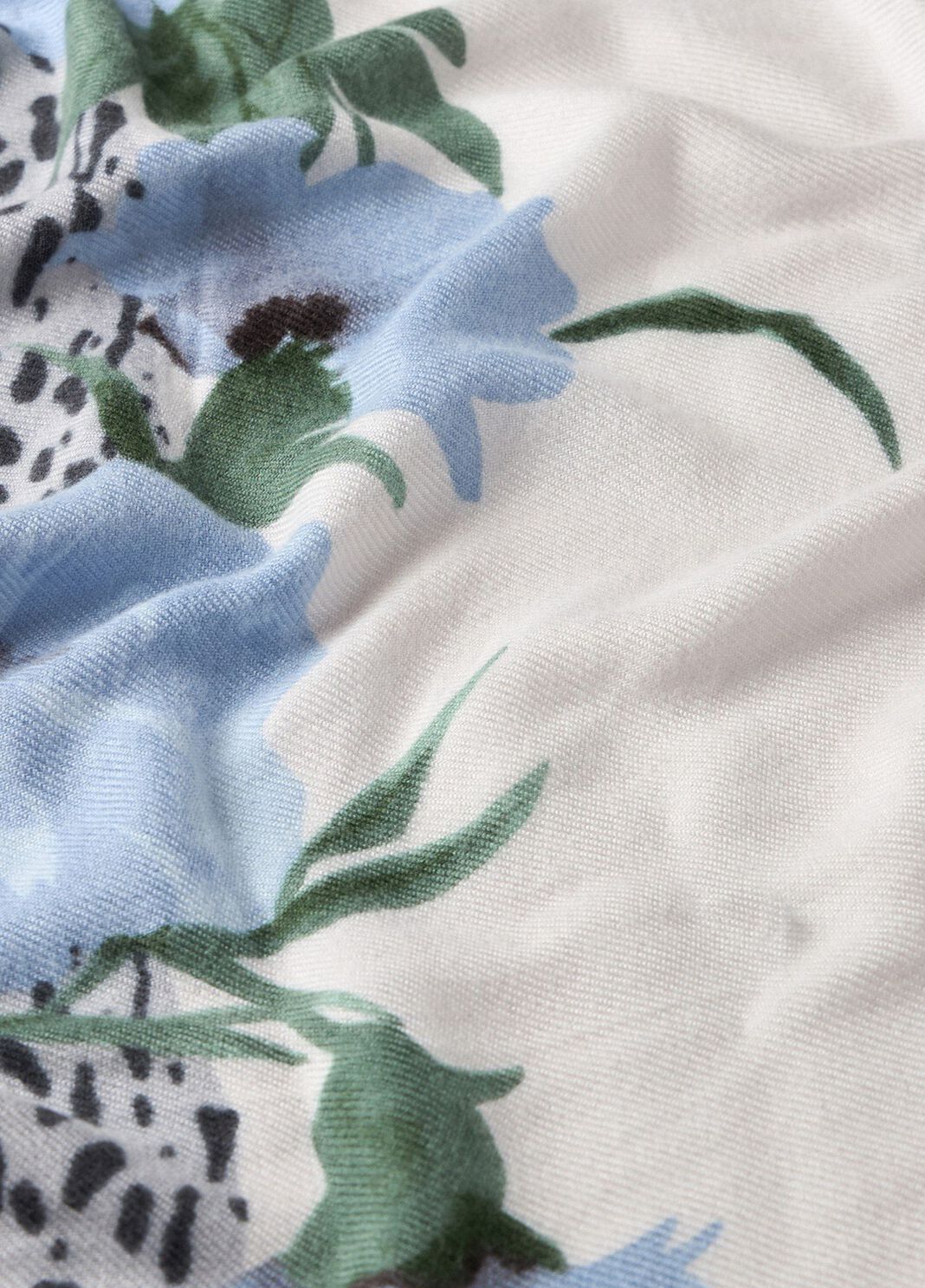 Floral animal print stole light denim Liu Jo - large image number 3