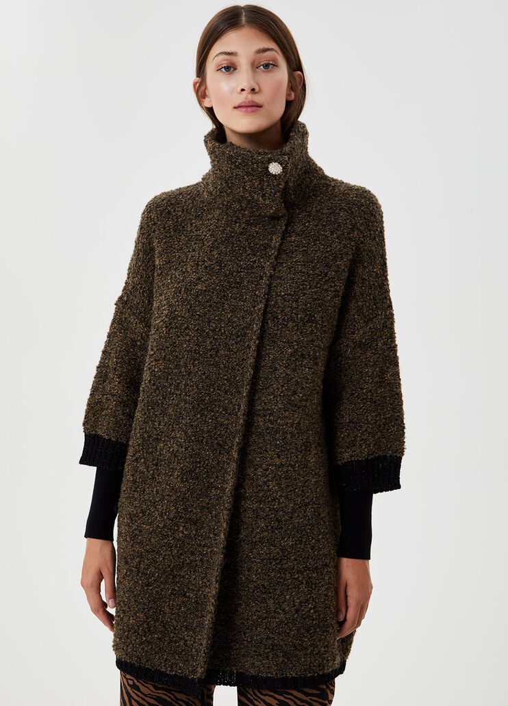 Long bouclé cardigan Brown Liu Jo - large image number 0 Long bouclé cardigan Brown Liu Jo - large image number 0