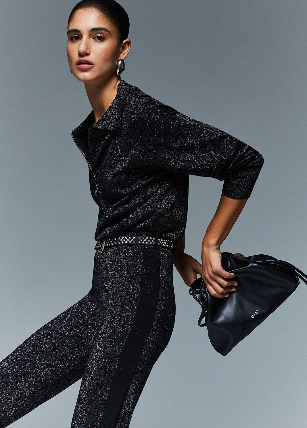 Lurex trousers black Liu Jo - large image number 3