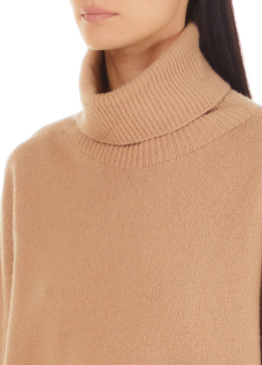 Jersey de cuello alto en mezcla de cachemira camel Liu Jo - large image number 2