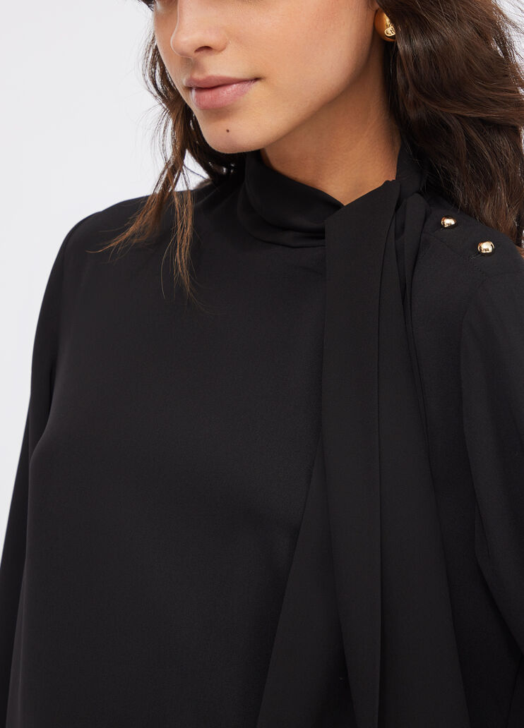 Blouse with scarf black Liu Jo - large image number 4