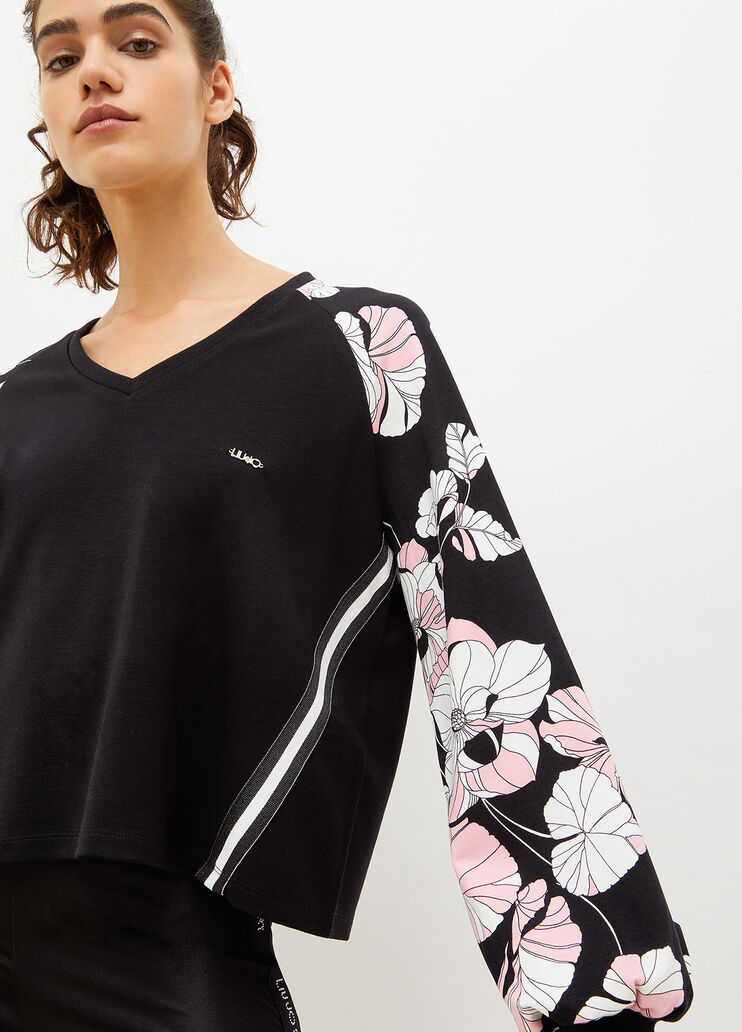 Sweatshirt with print black Liu Jo - large image number 2 Sweatshirt with print black Liu Jo - large image number 2
