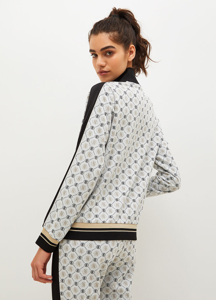 Sweatshirt mit Jacquard-Logo Schwarz Liu Jo - large image number 1