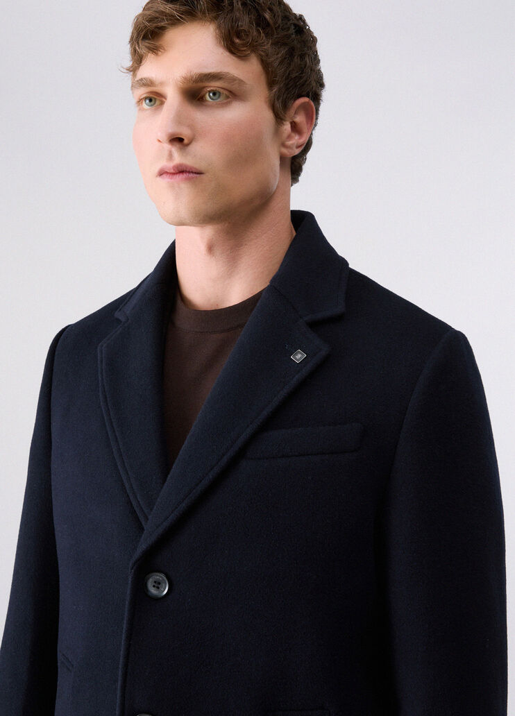 Wool and Cashmere Coat dark blue Liu Jo - medium