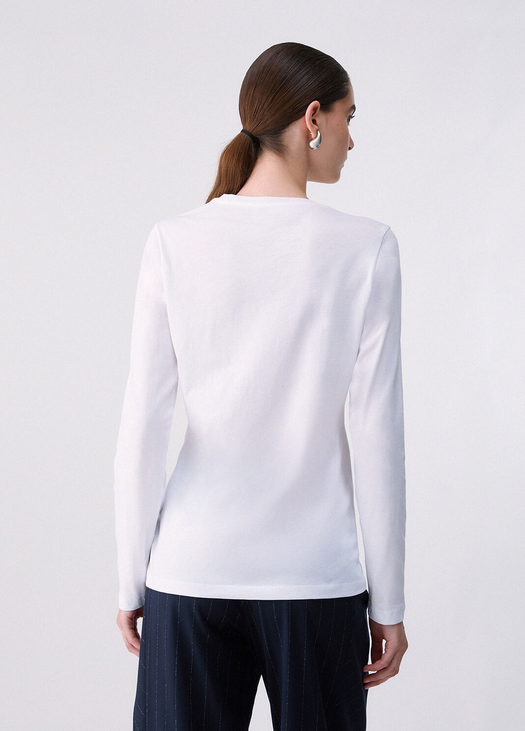 Logo T-shirt white/green Liu Jo - large image number 1
