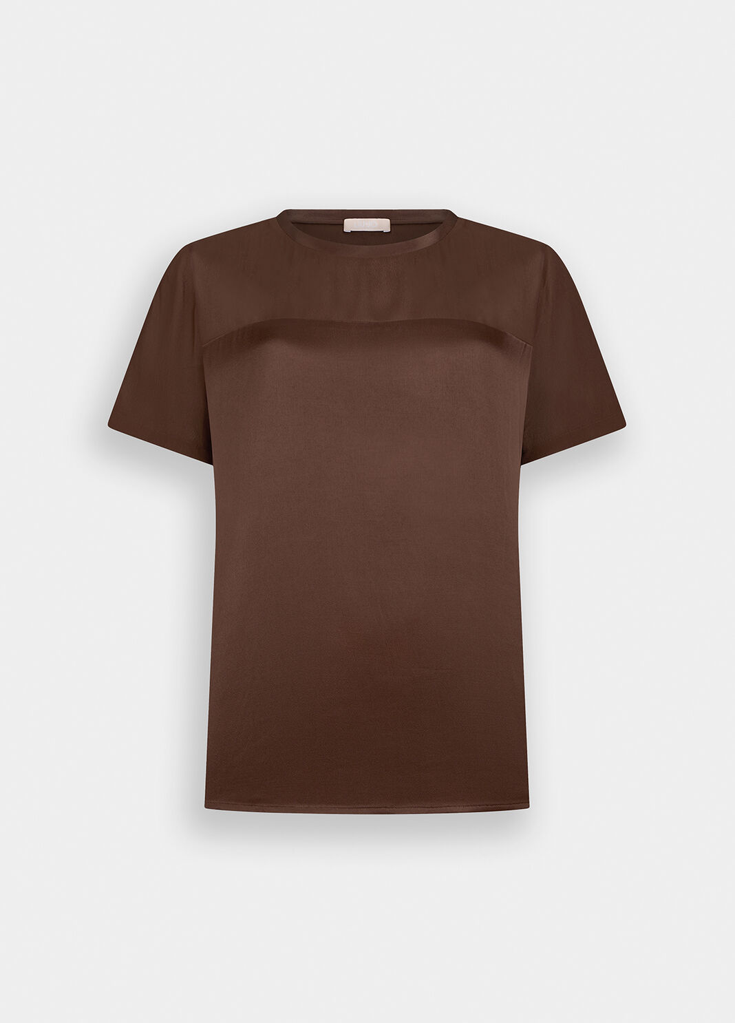 Атласная блузка шоколадный Liu Jo - large image number 6