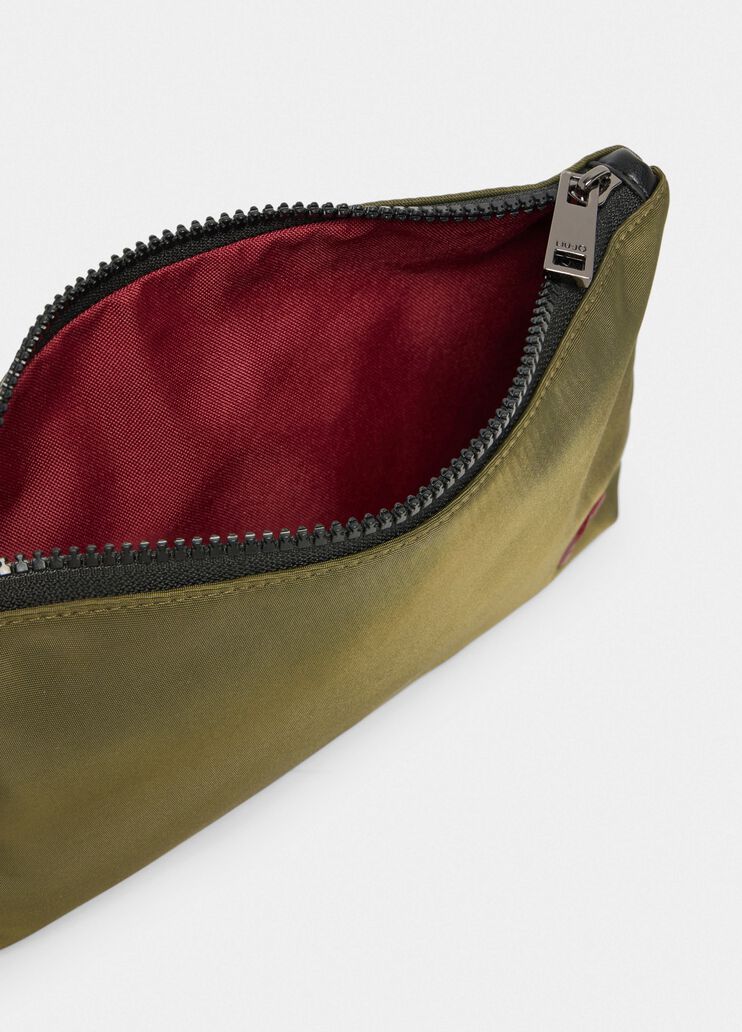 Nylon clutch bag khaki green Liu Jo - large image number 6