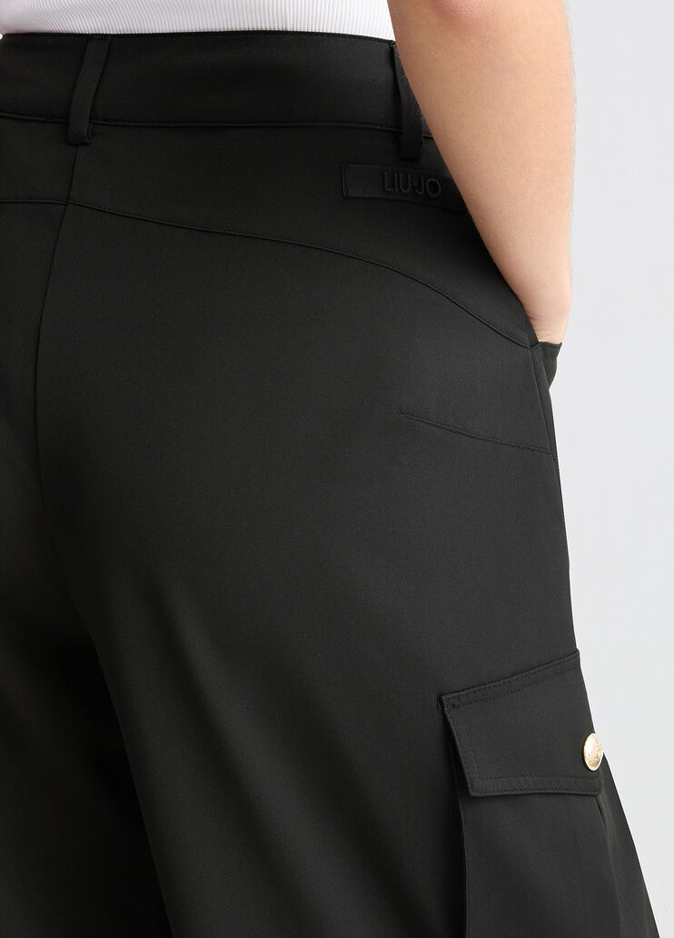 Black cargo trousers black Liu Jo - large image number 4 Black cargo trousers black Liu Jo - large image number 4
