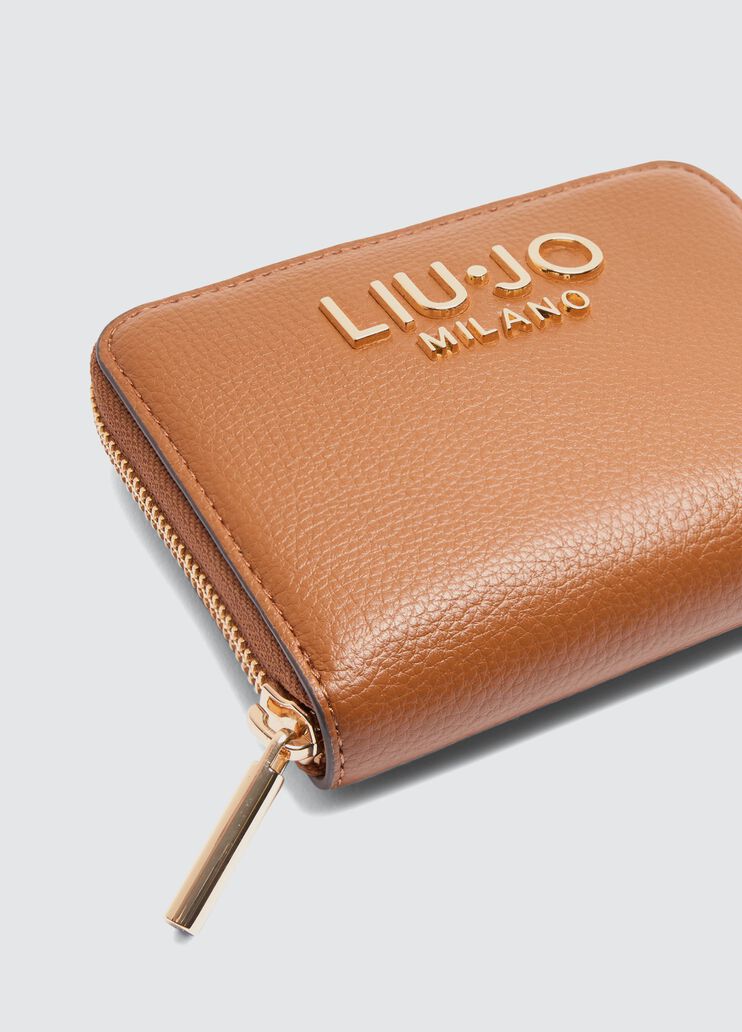 Tumbled zip-around purse brown Liu Jo - medium
