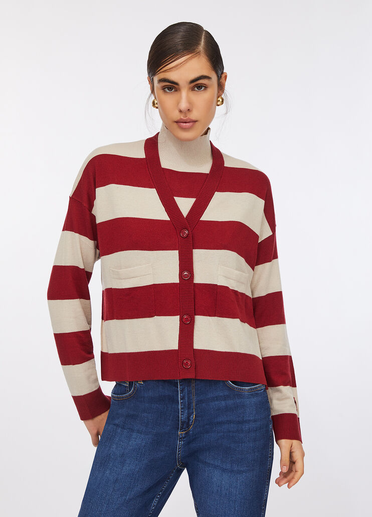 Striped cardigan red Liu Jo - medium