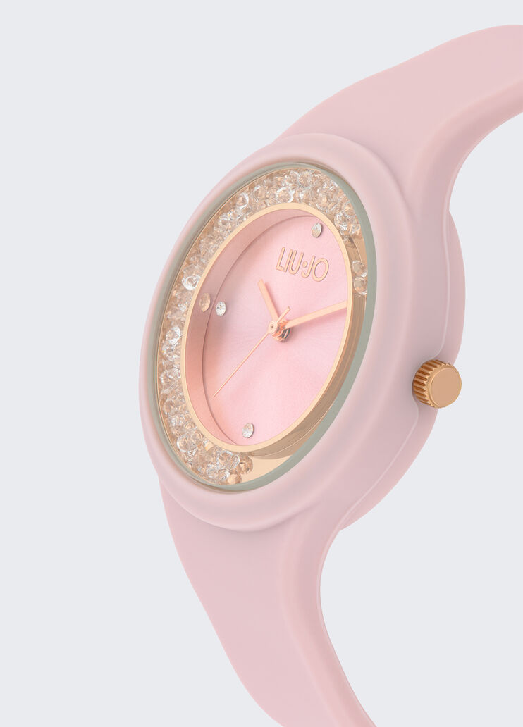 Silicone watch with brill pink Liu Jo - medium Silicone watch with brill pink Liu Jo - medium