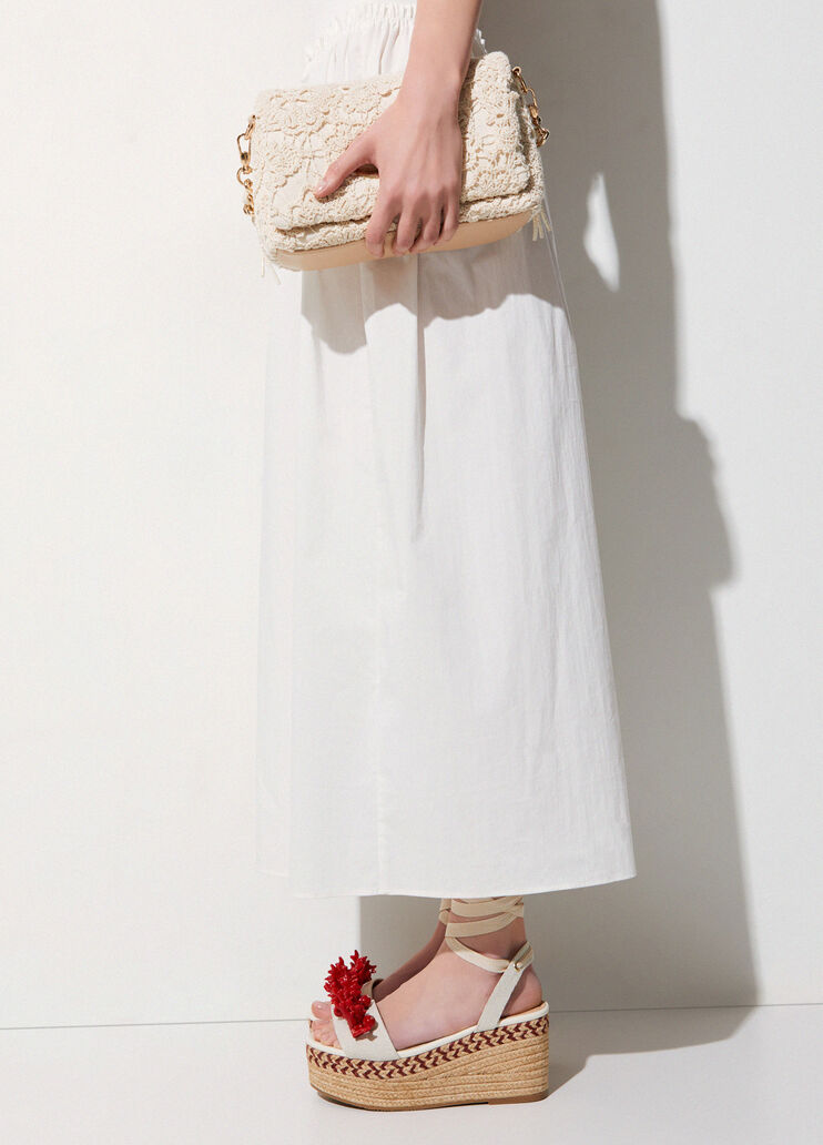 Wedge sandals with coral white and red Liu Jo - medium