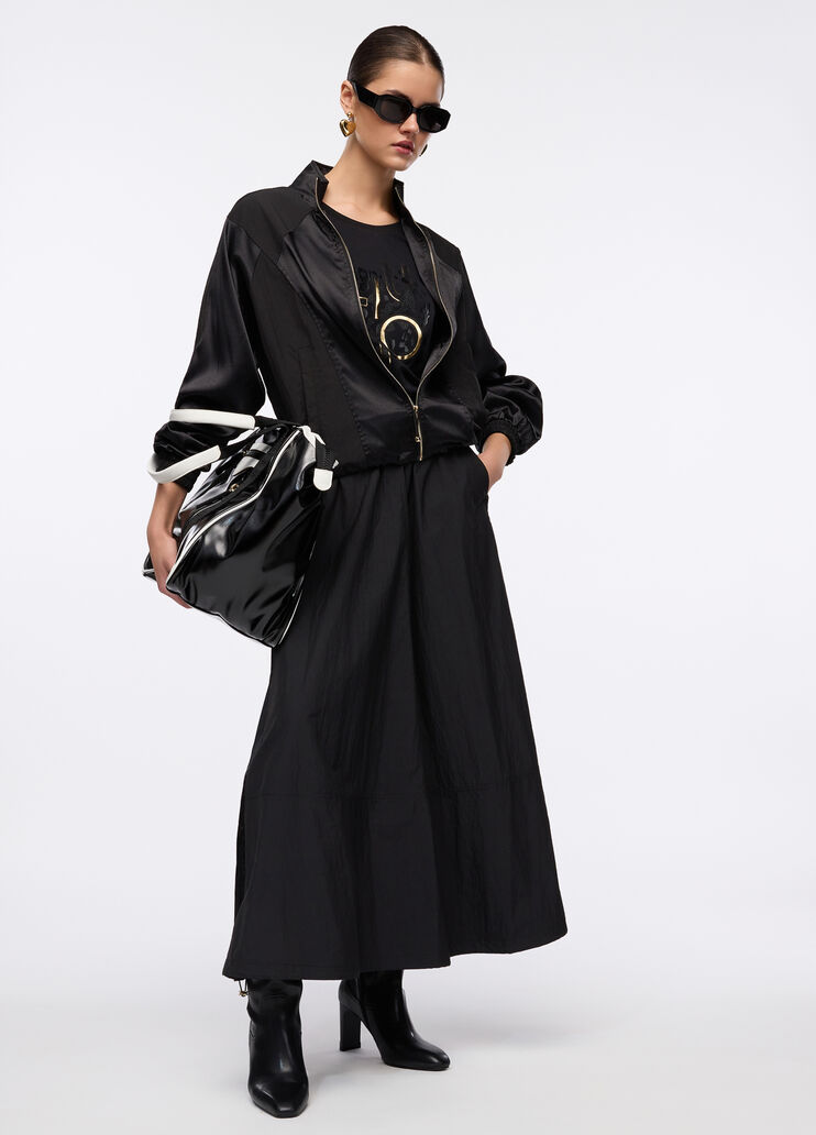 Satin bomber jacket black Liu Jo - large image number 3