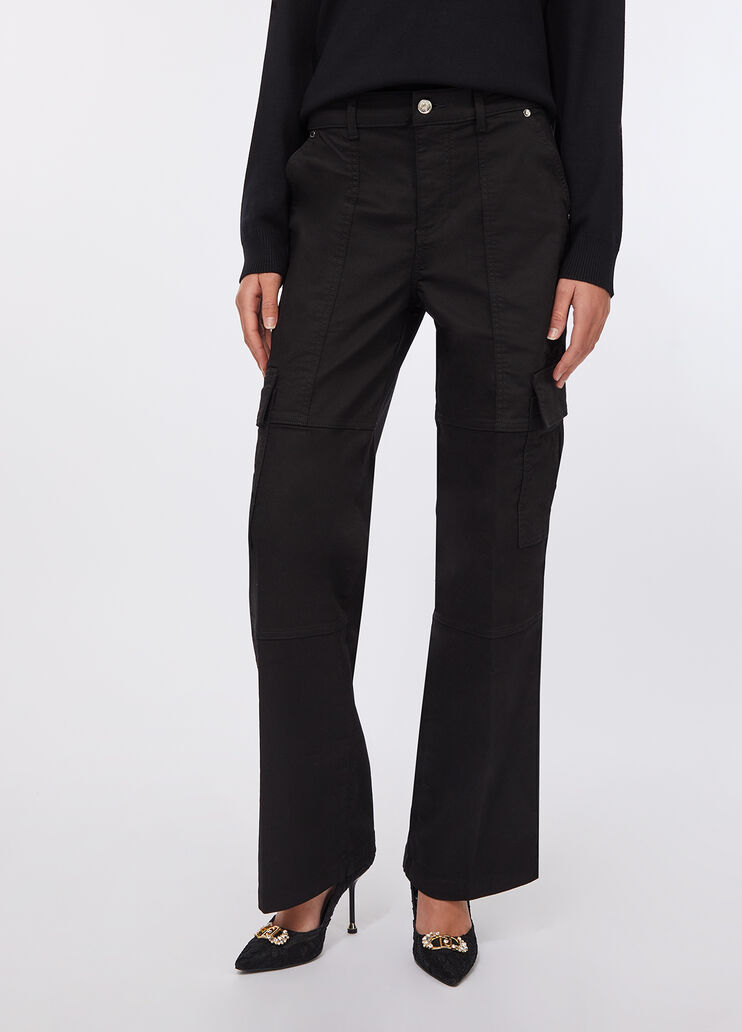 Women's cargo trousers black Liu Jo - medium