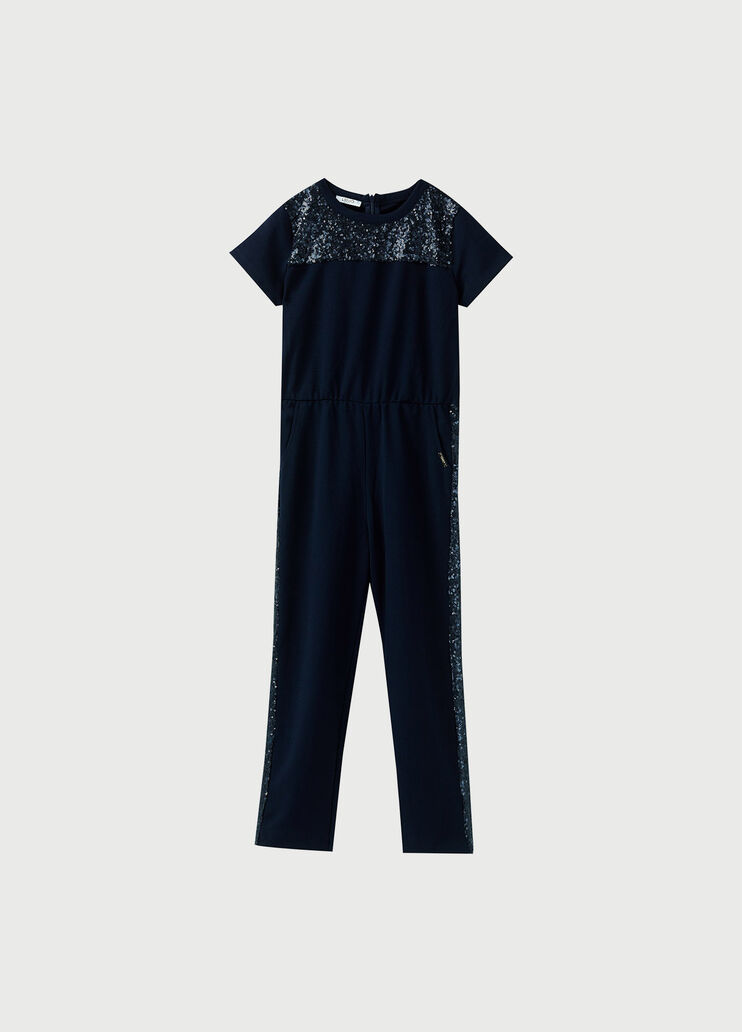 Jumpsuit with sequins Dark Blue Liu Jo - large image number 0