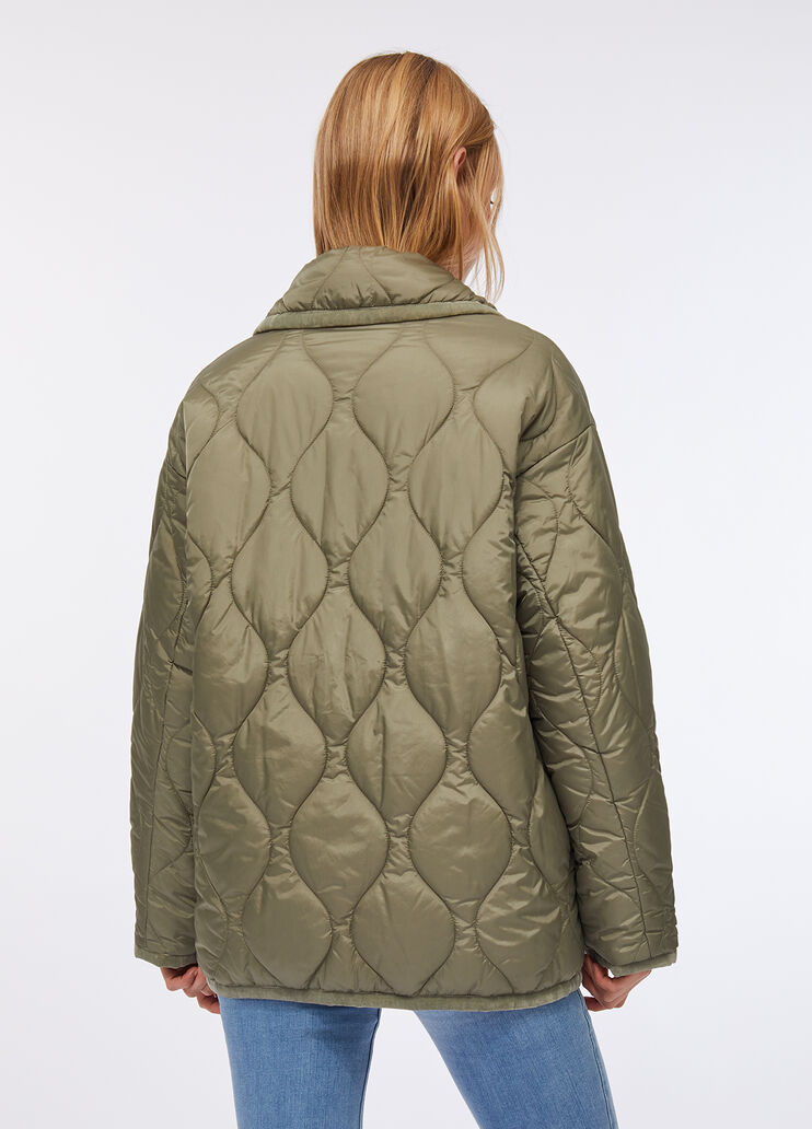 Quilted nylon caban asparagus Liu Jo - large image number 1 Quilted nylon caban asparagus Liu Jo - large image number 1