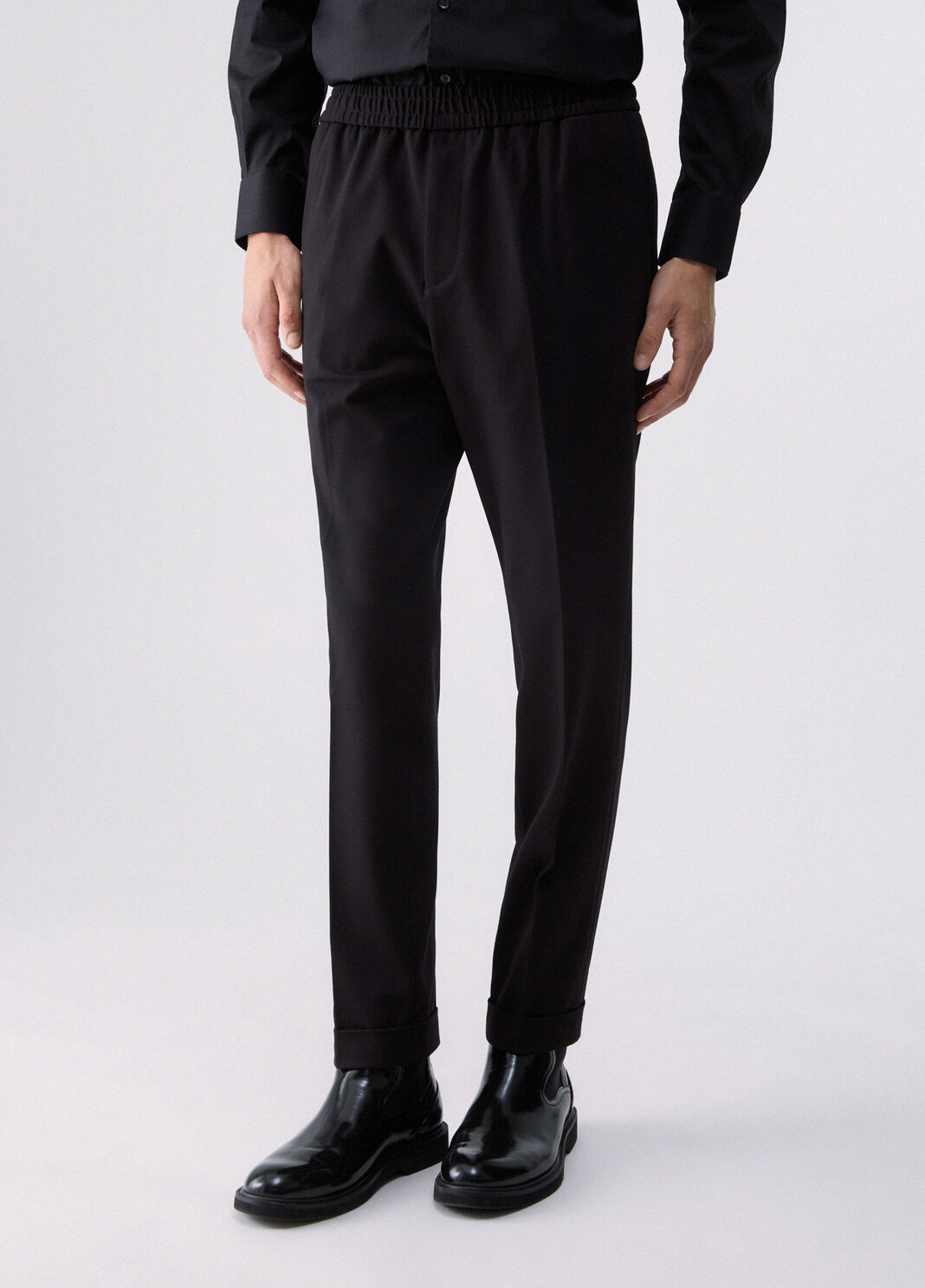 Pantalon jogger en jersey noir Liu Jo - large image number 0