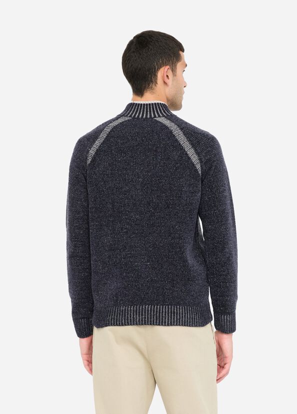 Pull en chenille bleu foncé Liu Jo - large image number 1
