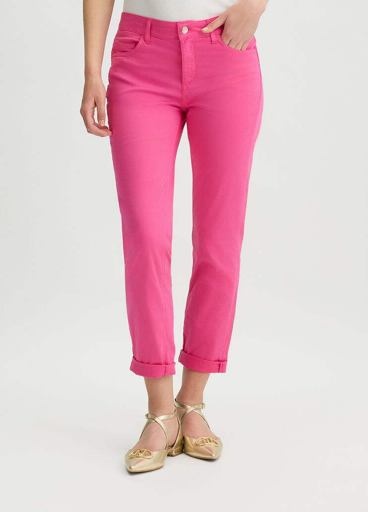 Skinny cotton trousers pink Liu Jo - large image number 0 Skinny cotton trousers pink Liu Jo - large image number 0