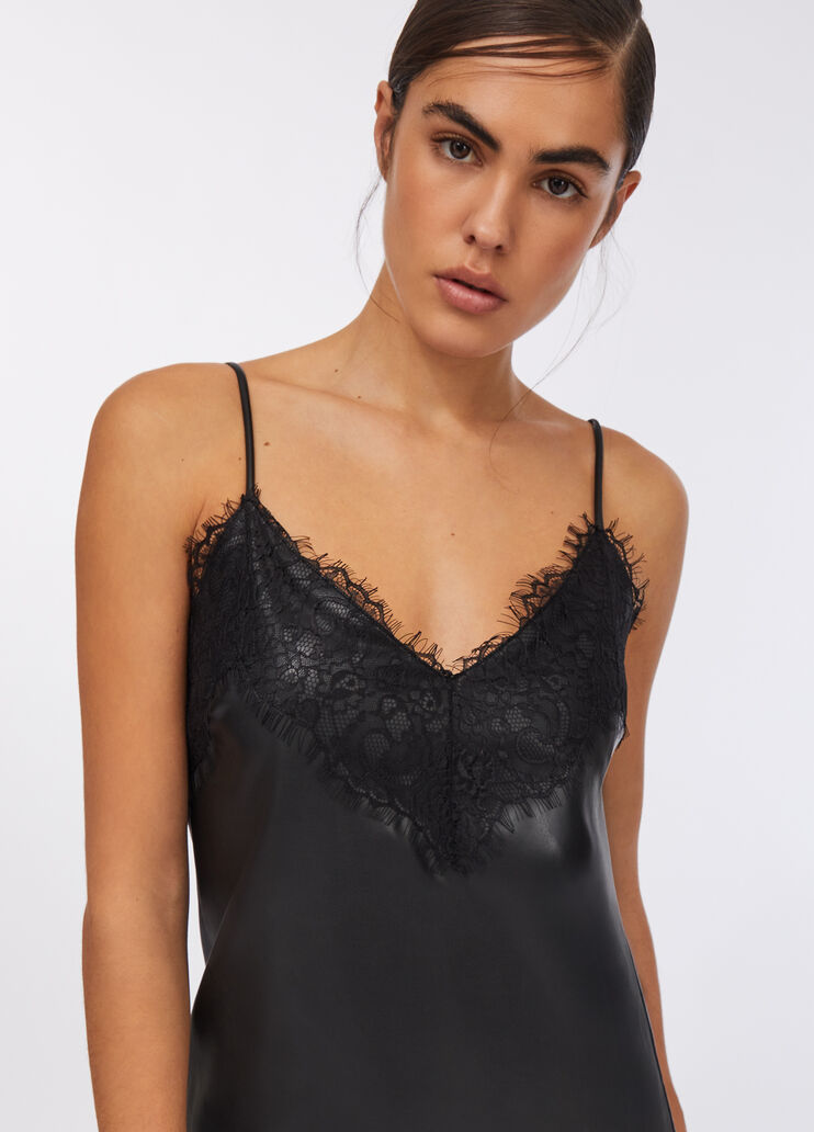 Robe avec dentelle noir Liu Jo - large image number 2 Robe avec dentelle noir Liu Jo - large image number 2