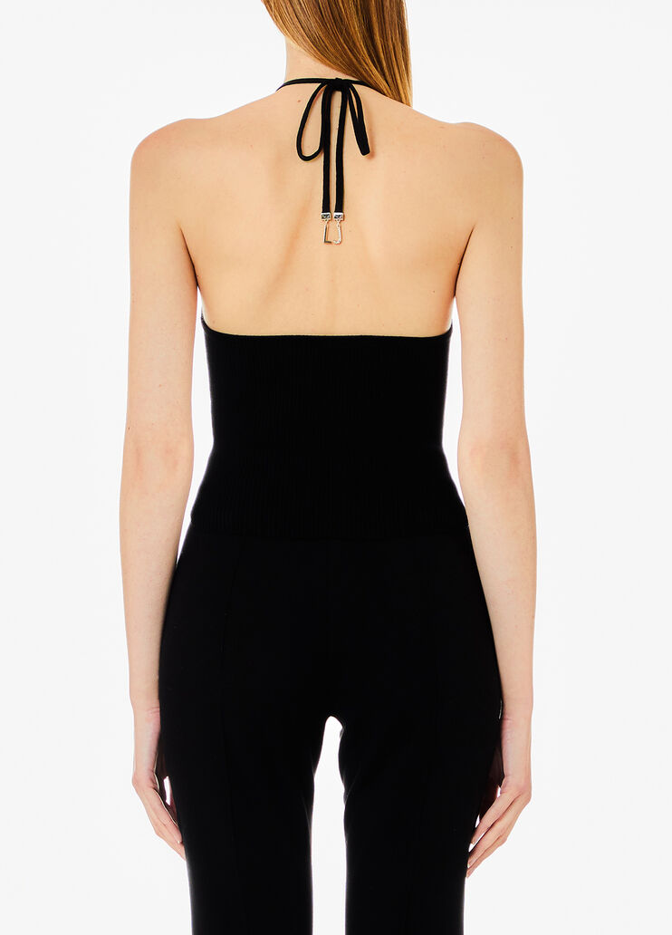 Geripptes Stricktop schwarz Liu Jo - medium Geripptes Stricktop schwarz Liu Jo - medium