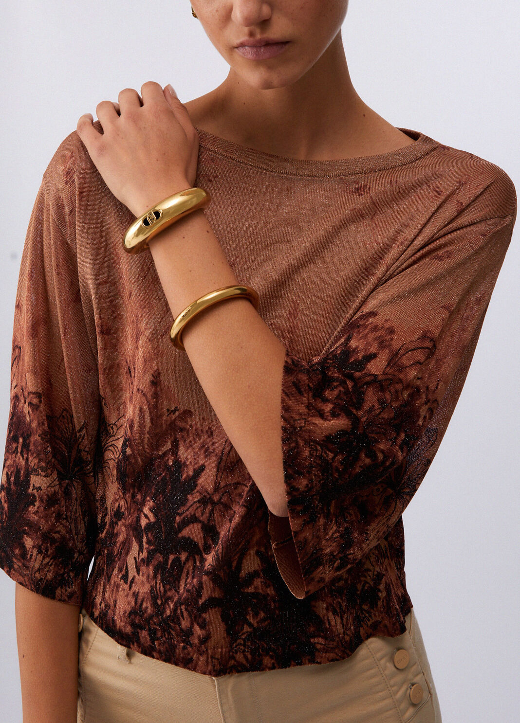 Oberteil mit Print Braun Liu Jo - large image number 4