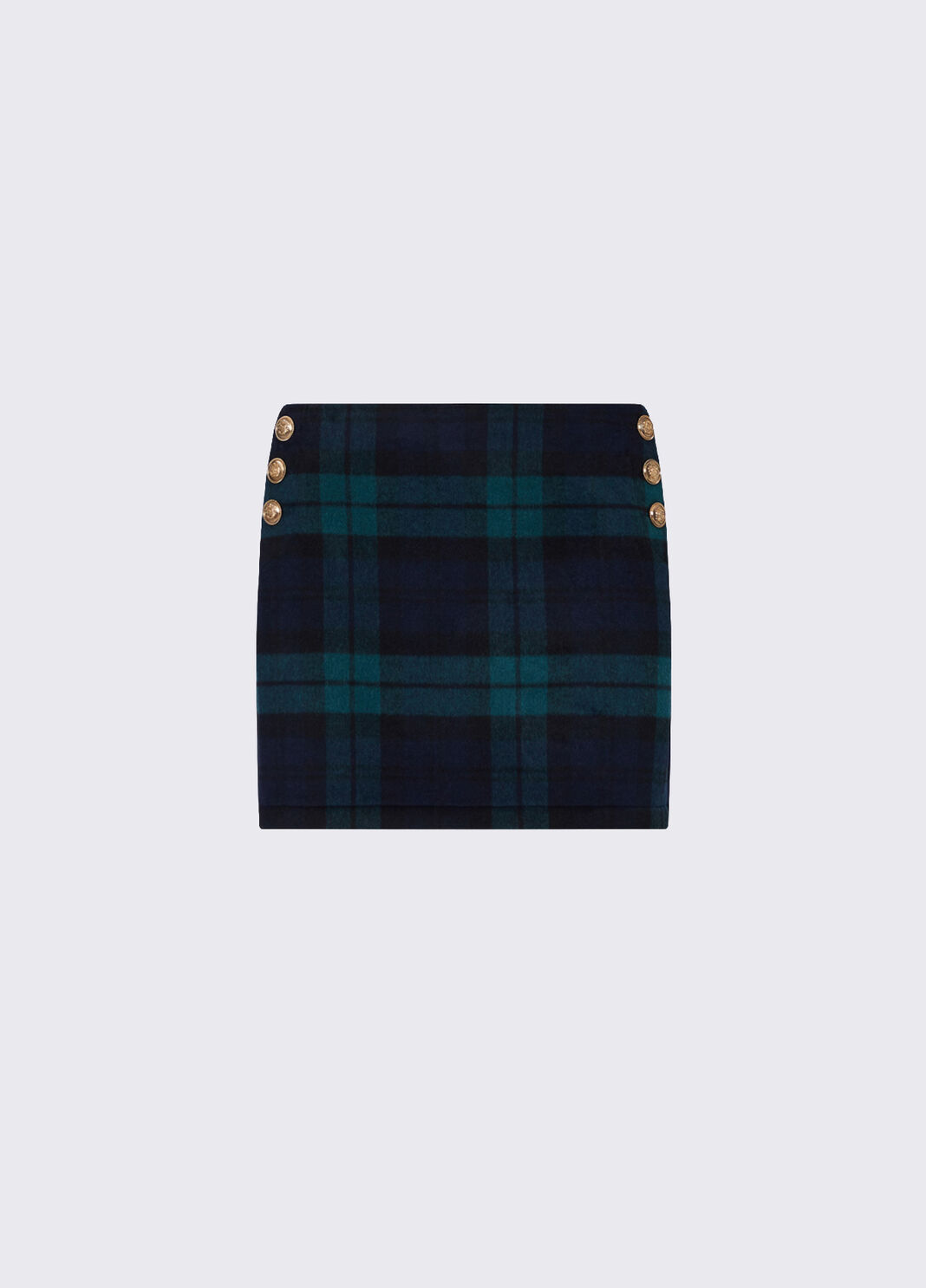 Mini skirt tartan in wool blue tartan Liu Jo - large image number 6