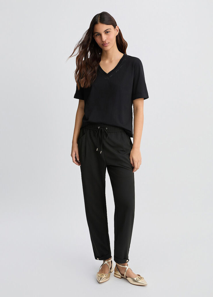 Cropped black trousers black Liu Jo - medium Cropped black trousers black Liu Jo - medium