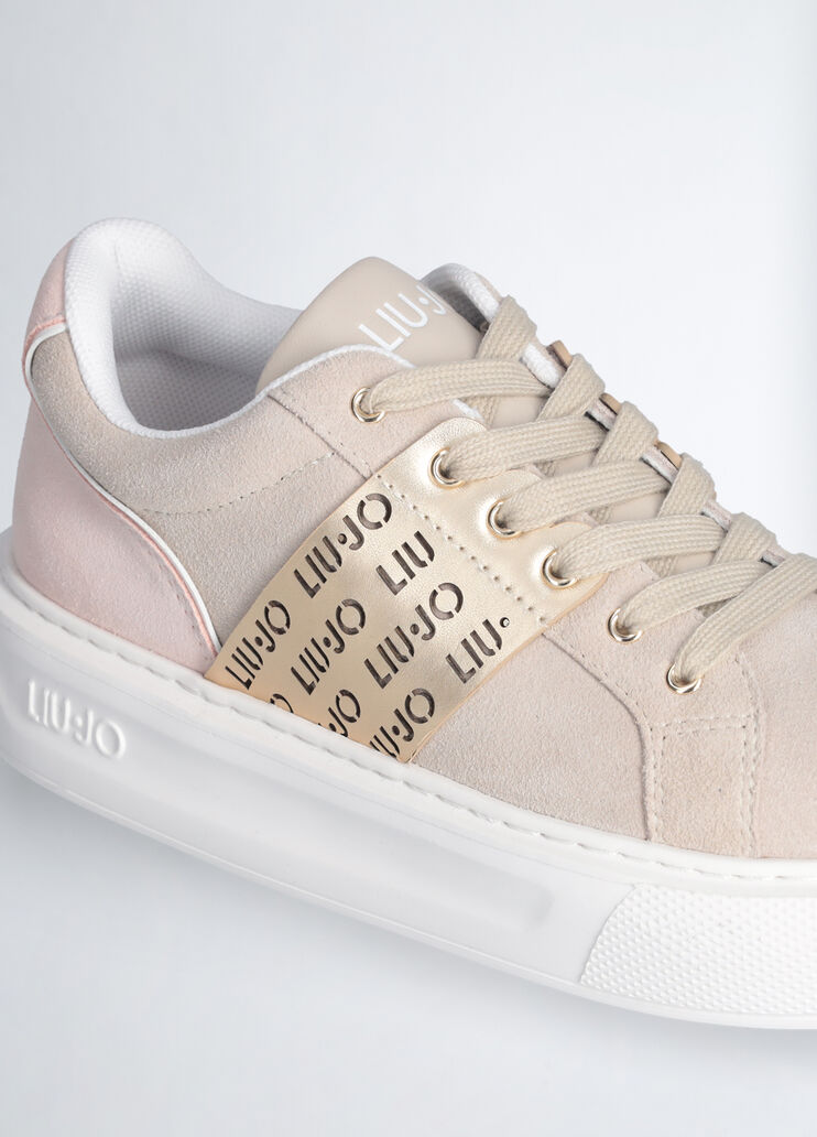 Sneakers with perforated logo beige Liu Jo - large image number 5 Sneakers with perforated logo beige Liu Jo - large image number 5